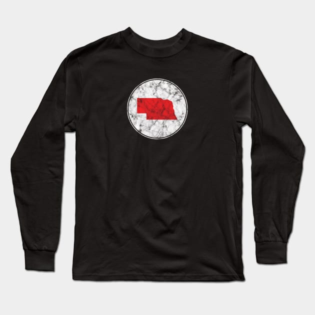 Go Nebraska! Vintage design Long Sleeve T-Shirt by MalmoDesigns